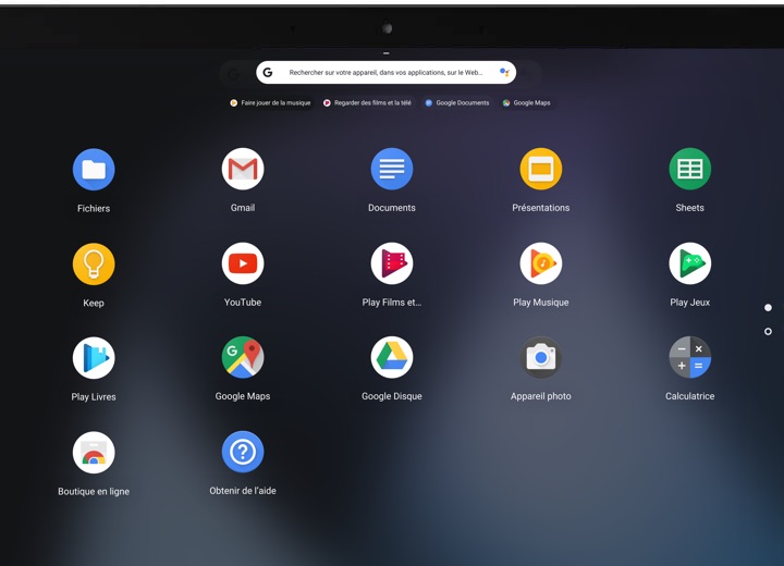 Chrome OS (copie d'écran)